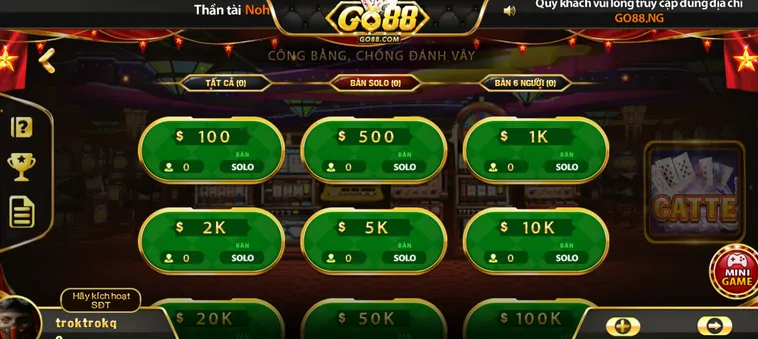 Đỉnh Cao Game Bài Catte Tại Go88 Sân Chơi Uy Tín Bậc Nhất