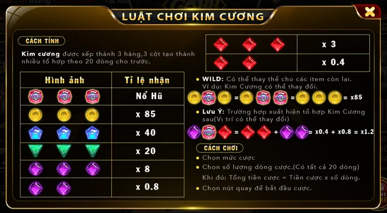Minigame Kim Cương Tại Go88 Sảnh Chơi Đẳng Cấp Với Tỷ Lệ Thắng Khủng