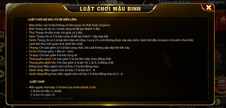 Chinh Phục Ngay Mậu Binh Tại Go88 Với Hệ Thống Bảo Mật Tuyệt Đối