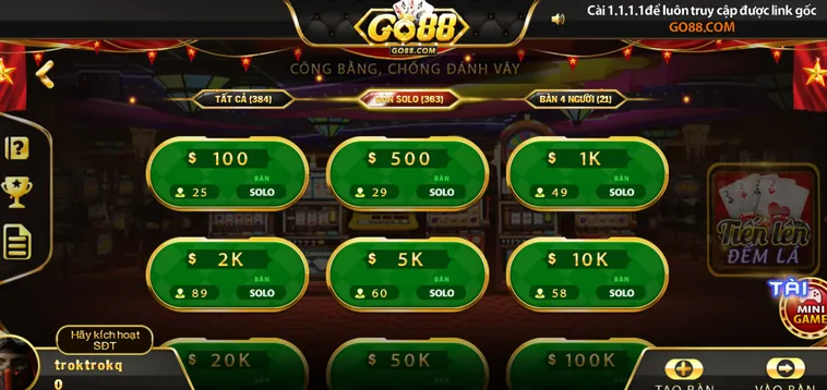Chinh Phục Đỉnh Cao Tiến Lên Đếm Lá Tại Go88 Với Chiến Thuật Siêu Đẳng