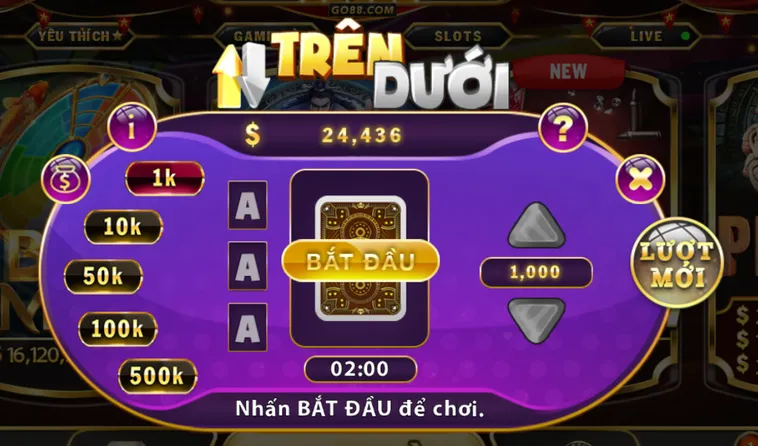 Khám Phá Trò Chơi Minigame Trên Dưới Tại Go88 Đẳng Cấp