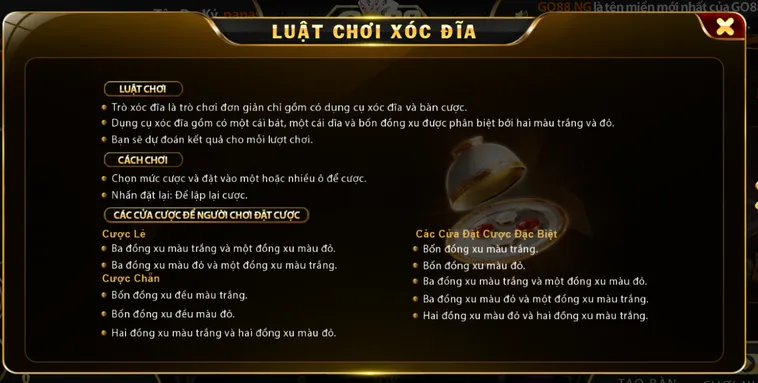 Trải Nghiệm Đỉnh Cao Cùng Siêu Phẩm Casino Xóc Đĩa Tại Go88 Ngay Hôm Nay